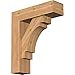 Ekena Millwork BKT0806X26X30MRC05SWR Merced Block Bracket w/Offset Brace, 26" D x 30" H Rustic Wood, 7 1/2" W Western Red Cedar (Smooth)