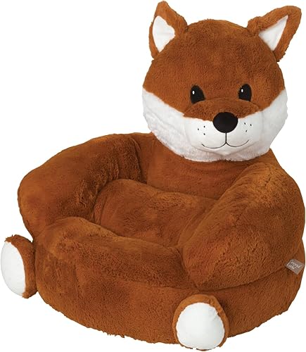 Trend Lab Children's Plush Fox Character Chair, 18x17x13 Inch (Pack of 1)
