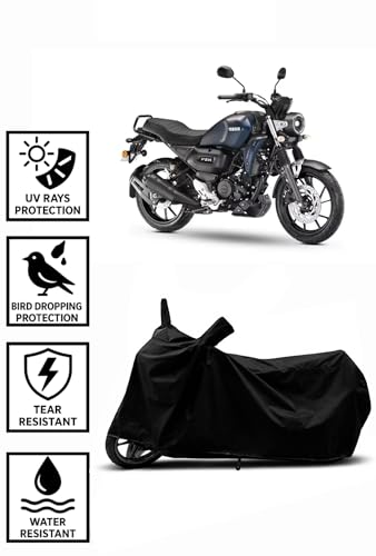 Image of Heavy Duty Waterproof Scooty & Bike Cover for Yamaha Fzx - UV Resistant, Dustproof & Rain Protection, All-Weather Outdoor Cover for Bikes & Scooty with Buckle Straps