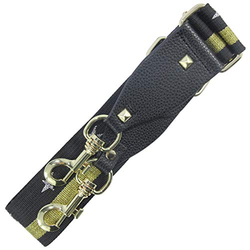 Image of Duwi Wide Purse Strap Multicolor Striped Guitar Style Strap Adjustable Canvas Crossbody Bag Strap