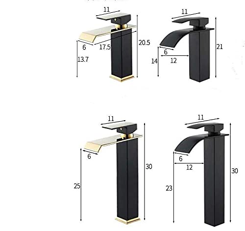 Robinet de lavabo eau chaude et froide pour vasque moderne - 2