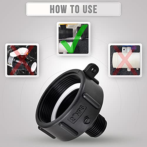 KITCHEN & BEYOND IBC Tote Adapter For Garden Hose 275330 Gn IBC