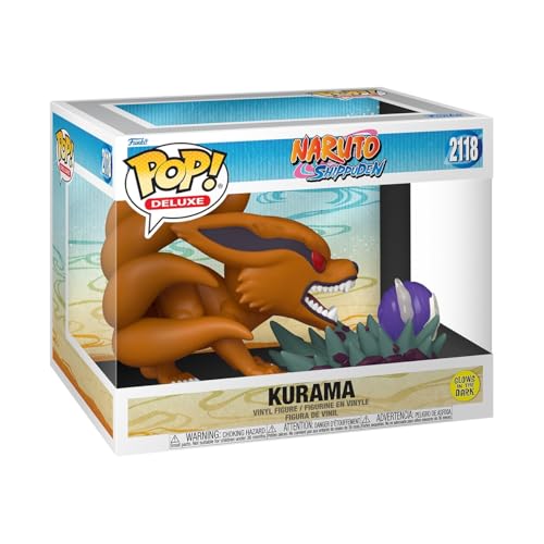 Funko Pop! Deluxe: Naruto S - Kurama - Si Illumina Al Buio - Naruto Shippuden - Figura in Vinile da Collezione - Idea Regalo - Merchandising Ufficiale - Giocattoli per Bambini e Adulti - Anime Fans