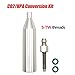 CO2/HPA Conversion kit 12G co2 Cartridge Converters HPA Conversion Kit,S-TW and RG Threaded Replacing 12g Cylinder (S-TW Thread)