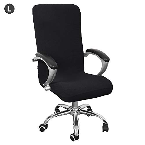 NIBESSER Housse de Chaise de Bureau Universelle Extensible Microfiber Lavable Couverture de Chaise Bureau Housses de Fauteuil Extensibles Confortable Fauteuil De Direction