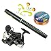 Multi Outools Pen Fishing Pole 38 Inch Mini Pocket Fishing Rod and Reel Combos Travel Fishing Rod Set for Ice Fly Fishing Sea Saltwater Freshwater, Gift for Festivals (Black)