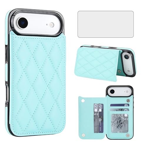 Étui iPhone 17 Air anti-rayures et piratage avec étui cuir bloquant RFID