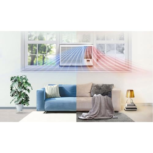 Image of LG 18,000 BTU Heat and Cool Window Air Conditioner with WiFi Controls, Smart Temperature Control for Rooms up to 1,000 Sq. Ft., White