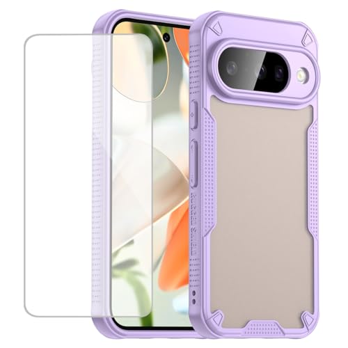 Bohefo Pixel 10�P�[�X/Google10 GK2MP�p�P�[�X �����K���X�X�N���[���v���e�N�^�[�t���A������������o�b�N�J�o�[ ����~�� �ی�J�o�[ Google Pixel 10�p �p�[�v��