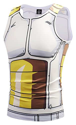 PIZOFF Mens Sleeveless Quickly Dry 3D Cartoon Print Work Out Compression Tank Tops Y1783-36-M