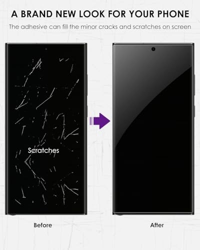 Image of EZ-GLAZ (Pack of 1 Curved Privacy Tempered Glass Screen Protector for Samsung Galaxy S25 Ultra | UV Privacy Glass | 9H Hardness | Fingerprint Unlock | HD Clarity | Anti-Spy Protection