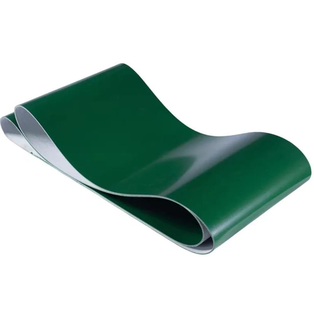 PVC zielony przenośnik taśmowy przekładnia 20002400 mm szerokość obwodu 5070 mm grubość 15 mm 2050 mm długość 1 mm gruby ciężki Du do użytku przemysłowego