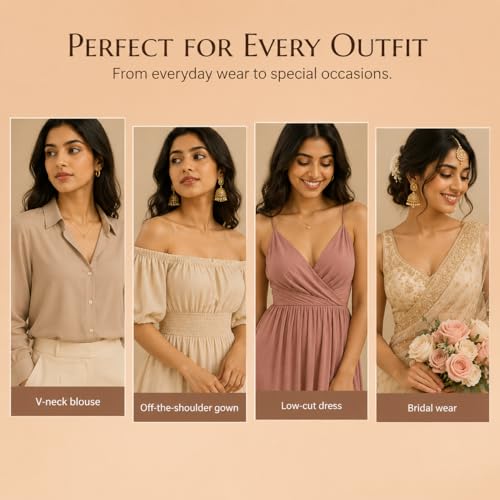 Image of SOFTSTYLE Double Sided fashion tape for women | Body tape to stick clothes & Dress Support | Transparent cloth tape for Neckline, Saree, Blouse & Clothing Fit (Transparent - Pack of 108)