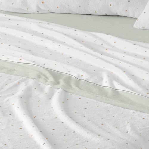 Image of Burrito Blanco | Coral Sheets | Bed 135 cm (+Sizes Available) | Design 997 | Mint Color (135 x 190 /200 cm.)