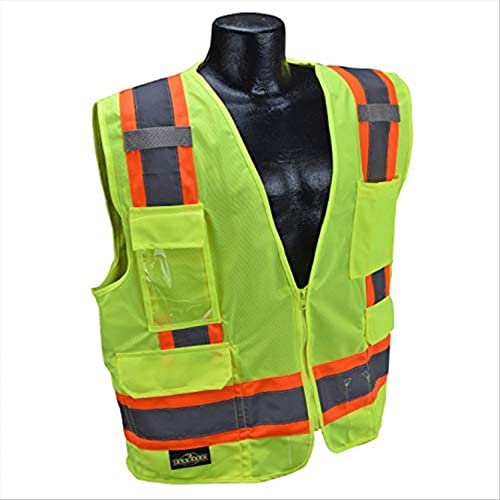 Radians Sv6G5X Two Tone Surveyor Class 2 Safety Vest, 5X-Large, Green #TOP15