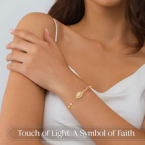 Close-up of Virgin Mary Charm