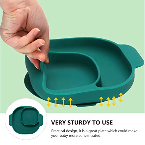 Toyvian Placas Divididas Em Silicone Placas de Sucção Antiderrapantes Prato de Treinamento para Cria
