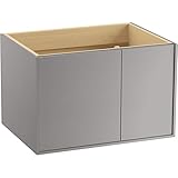 KOHLER K-99541-R-1WT 30-Inch Jute Vanity in Mohair Grey, Solid Wood