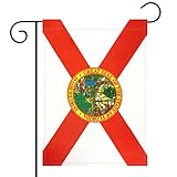 No Logo Garden Flag Florida State FL State Flag Garden Flag,Garden Decoration Flag,Indoor and Outdoor Flags,Celebration Parade Flags,State Party Events Celebration,Double-Sided