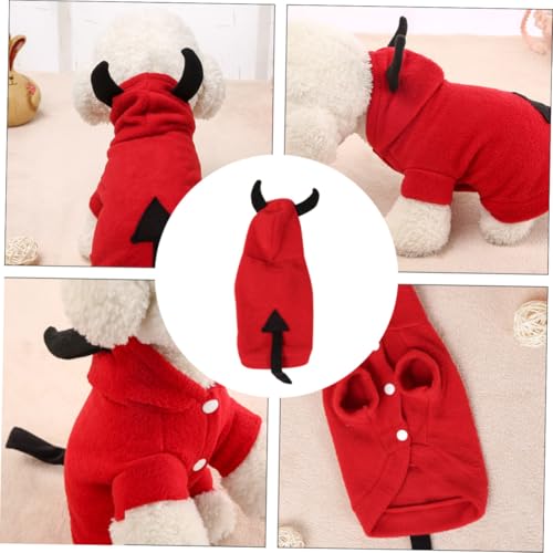 Disfraz de demonio para perro pequeño talla S miniatura 5
