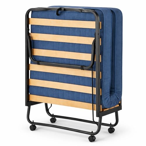 AND HOME - Brandina Pieghevole Con Materasso, MISURA:80x190, Materasso Ortopedico