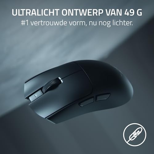 Razer Viper V4 Pro - draadloze en symmetrische gamingmuis voor e-sport - Ultralicht 49 g - HyperSpeed Gen-2 8 KHz polling - Focus Pro 50K-sensor - Optisch scrollwiel - PC/Mac | Zwart - Afbeelding 4
