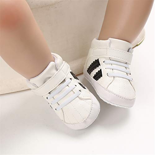 Image of CENCIRILY Baby Boys Girls High Top Sneakers Soft Soles Anti Skid Infant Ankle Shoes Toddler Prewalker First Walking Crib Shoes