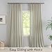 132 Inch Length Real Flax Linen Curtains for High Ceiling Villa Living Room -2 Panels Hanging Back Tab Hooks Pleated Privacy Non See Through 11FT Extra Long Vintage Curtains for Hote Window,Beige Tan
