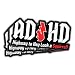 (3 Pcs) ADHD Stickers AD/HD Highway to Hey Look a Squirrel, Funny Vinyl Truck Decals for Windows, Cars, Trucks, Laptops, Squirrel Sticker, Funny Window Stickers (Normal (3pcs - 5 inch))