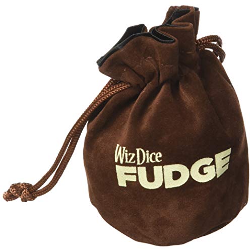 Wiz Dice - Fudge Dice GM Starter Set - Polyhedral Dice Set with a Dice Bag for Tabletop RPG Adventure Games - D6 Dice with Plus, Minus and Blank Faces for Fudge RPG Systems - Terrestrial - 20 ct