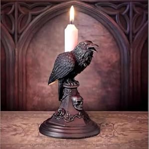 Onhyuxng Gotycki Świecznik Kruk 6.8in*3.5in