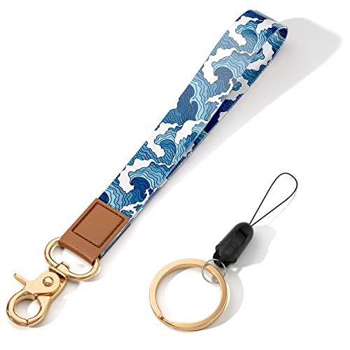 Image of Wrist Lanyard Key Chain, Wristlet Strap Keychain Holder for Women Men Car Keys Wallet Card Phone