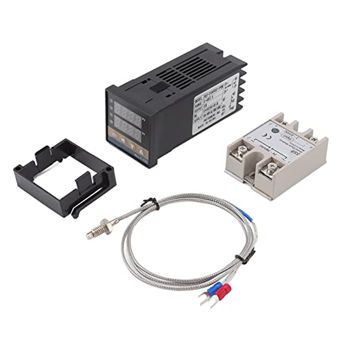 Conjunto de termostato PID Digital, respuesta rápida, controlador de temperatura LED para gallinero, módulo de relé de Sensor de temperatura (40A)