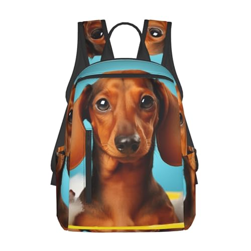 Casual Backpack for Women Men Big Dog Lightweight Daypack Large Capacity Nurse Bag