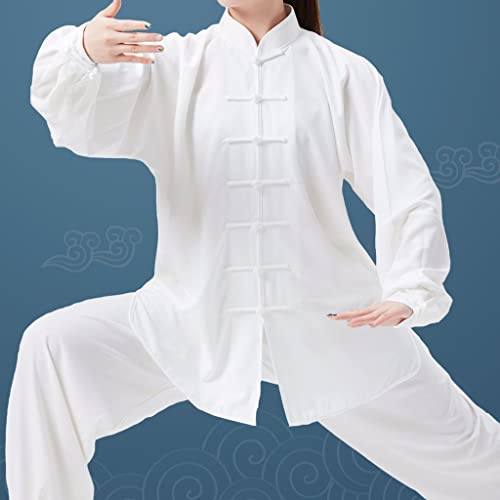 MOBYGKFY Traje Masculino Y Femenino Adulto Tai Kung Fu Uniforme Casual Arte Rendimiento Práctica Uniforme(L)