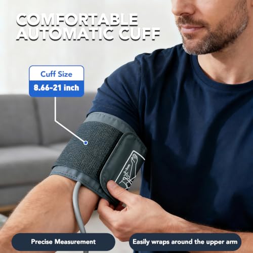 Image of Blood Pressure Monitor for Home Use, Large Upper Arm Blood Pressure Cuff