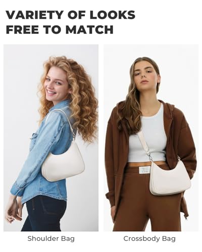 CHOLISS Small Crescent Shoulder Bag for Women, Nylon Crossbody Bags for Women Trendy, Dual-Purpose Everyday Bag with Adjustable Straps