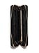 COACH Womens Long Zip Around Wallet In Signature Canvas With Strap (Brown - Black)