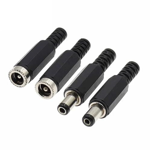 Conector CC hembra 5.5x2.5mm evita cortes de energía en paneles y chasis de proyectos 12V 24V 3