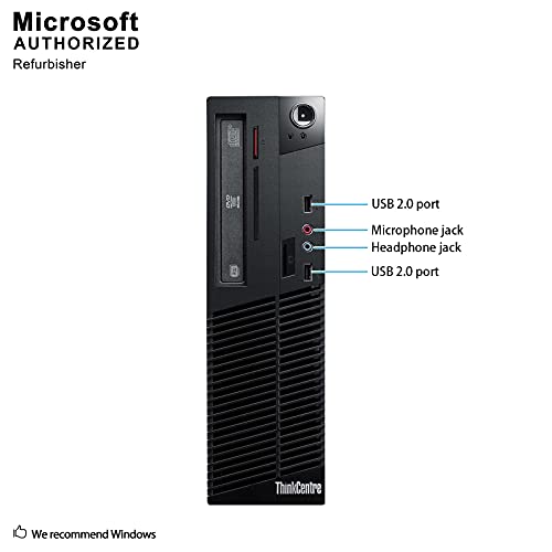 Lenovo Thinkcentre M73 Sff Small Form Factor Business Desktop Computer, Intel Dual-Core I3-4130 3.4Ghz, 8Gb Ram, 500Gb Hdd, Usb 3.0, Wifi, Dvd, Windows 10 Professional (Renewed) #TOP4