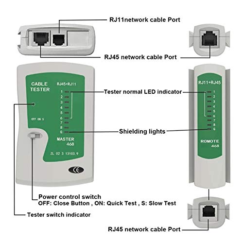 StoreIN Rj45 Rj11 Crimping Tool with Network Lan Cable Tester Combo Set For Networking and Office Used. 3