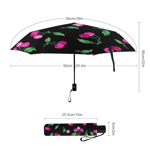 Parapluie compact galaxie violette avec système d'ouverture automatique robuste