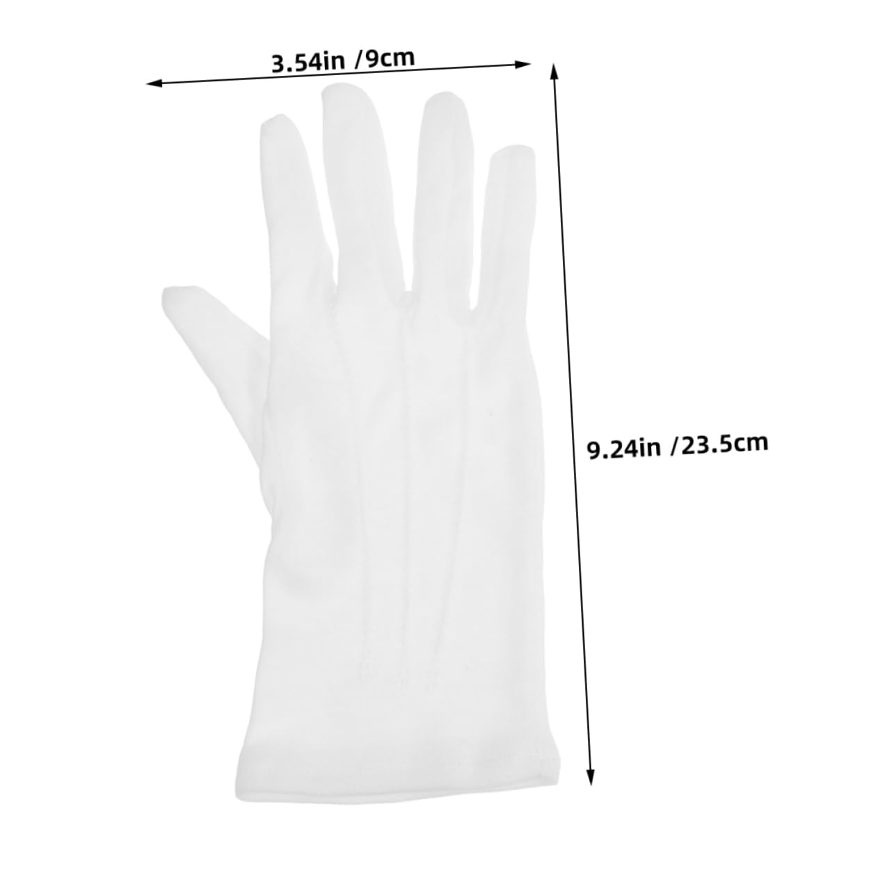VANZACK 3Pairs Comfortable White Billiards Referee Gloves Snooker Competition Gloves for Sports Events for Referees Tournaments