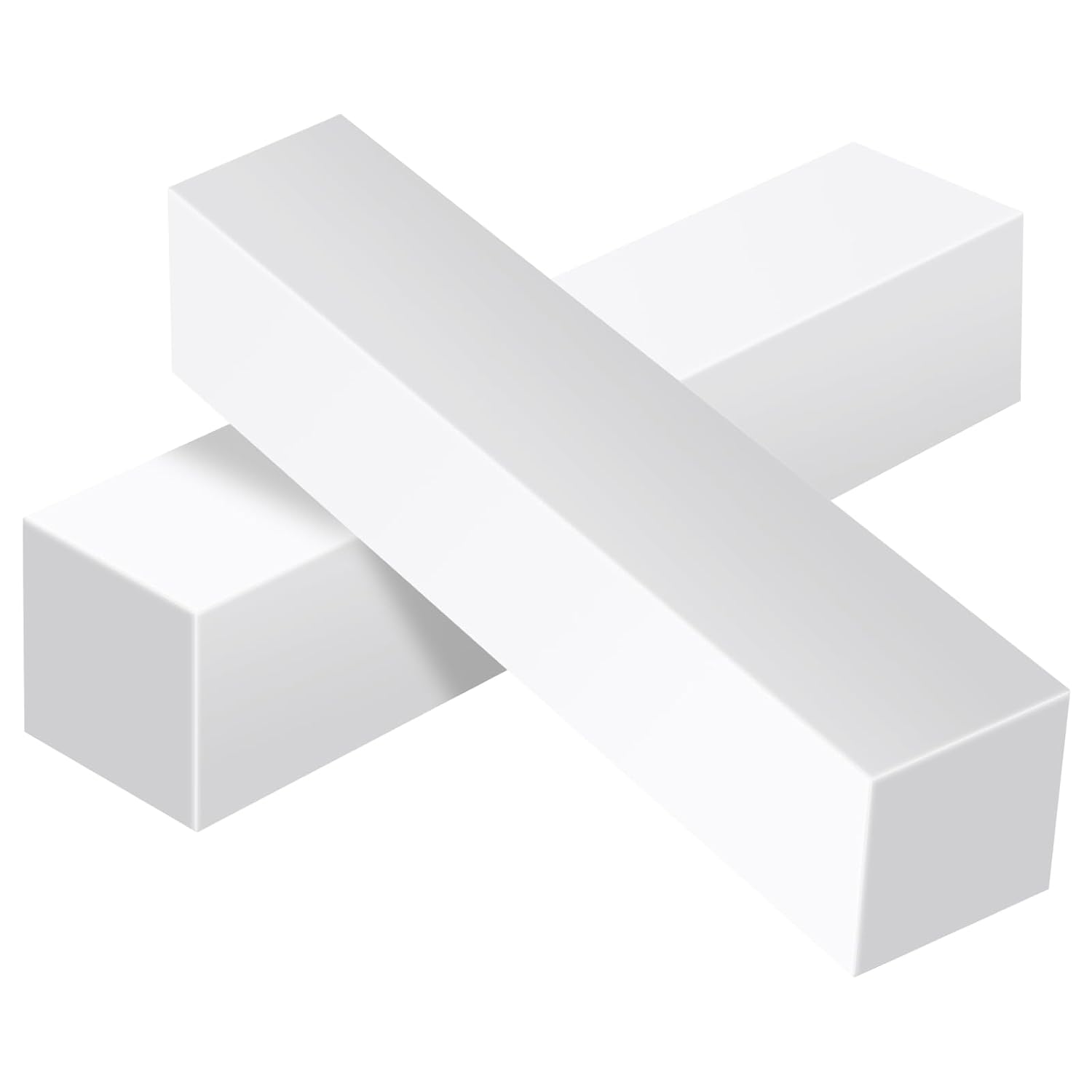 2 PCS UHMW Tapping Block 12 x 2.4 x 2.4 Inch, Ultra High Molecular Weight Polyethylene White Plastic Blocks for Vinyl Plank Flooring Installation DIY Projects