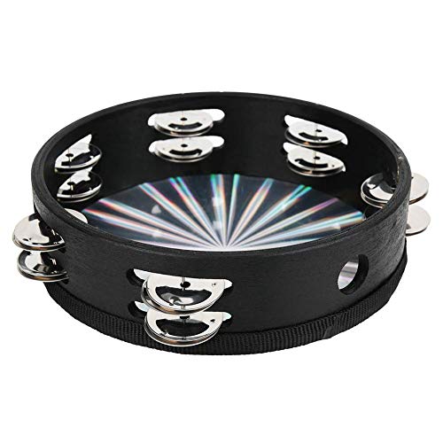 Drfeify 8 Zoll Tambourin Hand Doppelreihig Jingles Percussion Trommel rund Lerninstrument Musik - Image 5