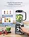 Ganiza Smoothie Blender, 12-Piece Blenders For Shakes and Smoothies, 43Oz Large Blender Jar & 2 Portable Blenders Cups, Personal Maker for Kitchen with Auto-smart Tech & Speed Control