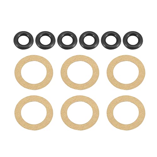 X AUTOHAUX Low Profile Engine Valve Cover Washer Bolt Kit Black for Acura for Honda D-Series Engines D15 D16