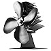 Piec Na Drewno Wentylator, 4-blade Piec Fan Ciepła Powered Upgrade Kuchenka Wentylator, Przyjazne Dla środowiska Efektywna Dystrybucja Ciepła Zapisz Paliwa Na Gaz/Pelet/Drewno/Log Piece Kaflowe
