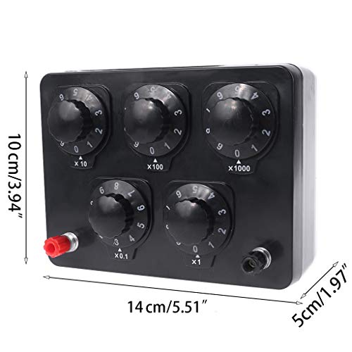 helyzq 0-99999 ohm variable resistance box decade resistor experimental equipment for physical school teaching
