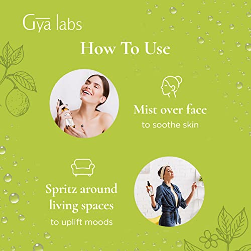 Gya Labs Bergamot Hydrosol For Skin Care - Face Mist Spray For Oily Skin - 100 Unrefined Pillow Mist And Linen Spray - 100Ml #TOP5